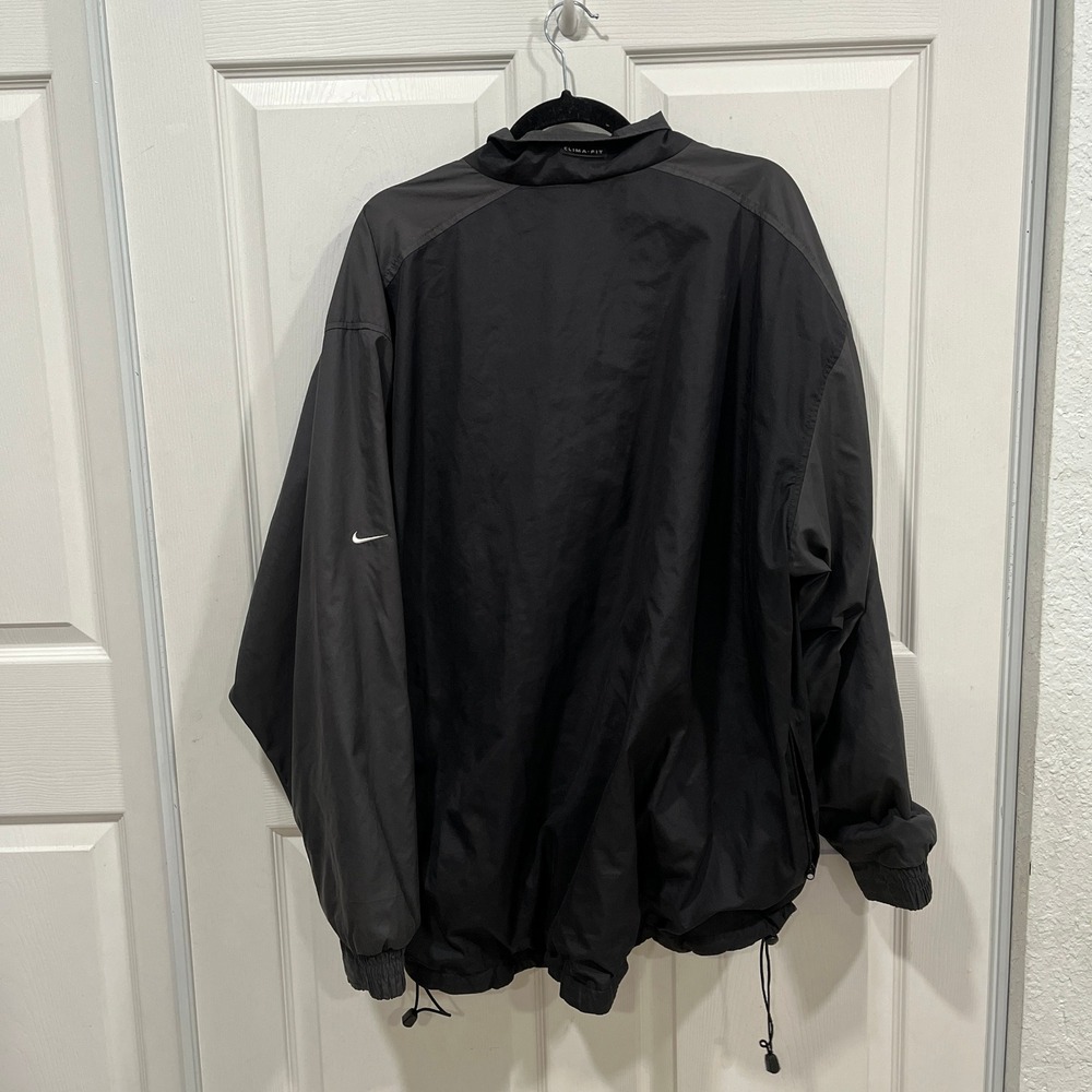 Nike Golf XL Black Pullover Clima Fit Windbreaker Jacket‎ Mens - Picture 4 of 6
